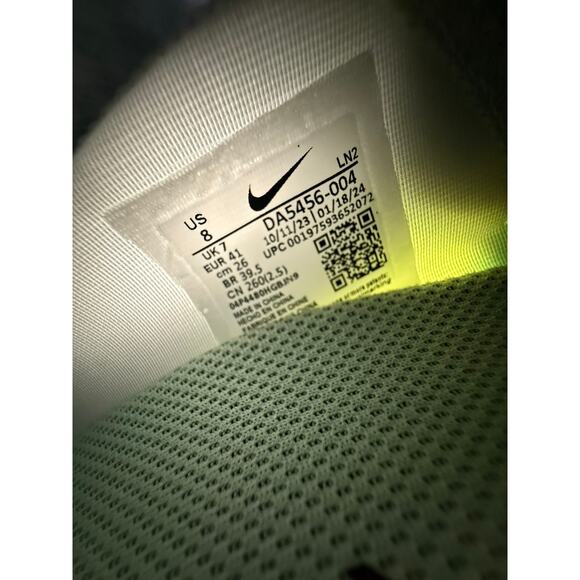 Nike Vapor Edge Pro 360 2 Mens Size 8 Football Cleats Platinum Green DA5456-004 - Picture 8 of 9